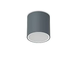 outdoor ceiling luminaire TECHO PL1 D15 ROUND down, round, rigid, with lamp socket GU10 IP54, anthracite