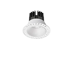 ceiling recessed luminaire GAME TRIMLESS ROUND 100MM round, rigid, flush, UGR < 19, switchable IP40/IP20, black 