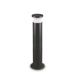 bollard lamp TORRE 80 E27 IP65, black dimmable