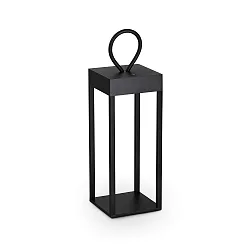 battery table lamp ENYA IP54, black dimmable