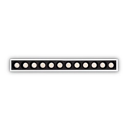 recessed downlight LIKA FI SLIM  D24 12 flames, UGR < 19, slim, on/off, with trim IP20, white matt 