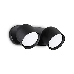 wall luminaire DODO 2 flames GX53 IP20, black dimmable