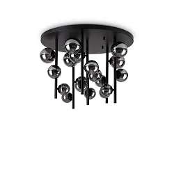 ceiling luminaire PERLAGE 18 flames G9 IP20, black 