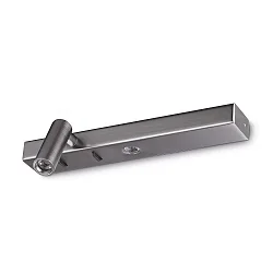 wall luminaire BONNE NUIT-1 with switch IP20, nickel 