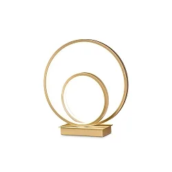 table lamp OZ TL ON-OFF round, with switch IP20, brushed brass 