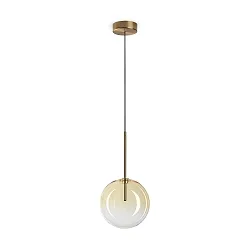 pendant luminaire EQUINOXE D20 1 flame G4 IP20, amber 