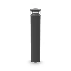 bollard light BOEING H070 cylindrical, switchable, with diffuser IP65, black matt 