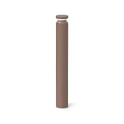 bollard light BOEING H100 cylindrical, switchable, with diffuser IP65, mat, coffee brown 
