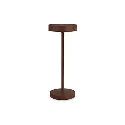 battery table lamp TOFFEE IP54, coffee brown dimmable