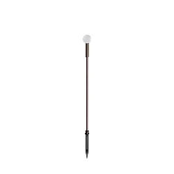gorund spike luminaire TWIGGY SPHERE H90 IP65, coffee brown 