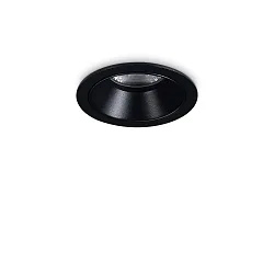 ceiling recessed luminaire GAME TRIM ROUND 58MM round, rigid, UGR < 19, switchable IP40/IP20, black 