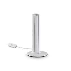 table lamp DORICA TL1 with switch, with touch dimmer, fluted IP20, white matt dimmable