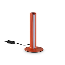 table lamp DORICA TL1 with switch, with touch dimmer, fluted IP20, orange dimmable