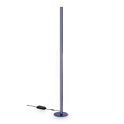 floor lamp DORICA PT1 1 flame, with cord dimmer, fluted IP20, blue dimmable