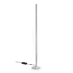 floor lamp DORICA PT1 1 flame, smooth, with cord dimmer IP20, steel brushed dimmable