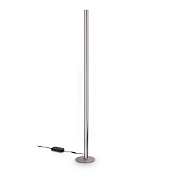 floor lamp DORICA PT1 1 flame, with cord dimmer, fluted IP20, grey matt dimmable