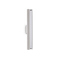 wall luminaire DORICA AP1 on/off, fluted IP20, black matt 