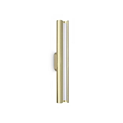 wall luminaire DORICA AP1 smooth, on/off IP20, brushed brass 