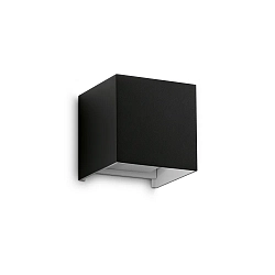 outdoor wall luminaire ATOM UP/DOWN 10CM up / down, cube shape, adjustable IP54, black 
