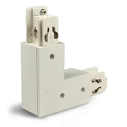 3-phase CLASSIC - L-connector, outside Nconductor, inside predective connector, white
