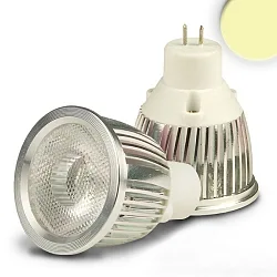 Pin based LED spot MR11 COB, 12V AC / DC, G4, 3W warm white 38°