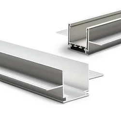 Accessory for recessed profile WING20 - installation channel, anodized aluminium, length 200cm