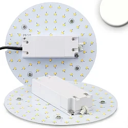 LED Conversion board Ø 16cm, 100-277V AC, 12W 4000K 1680lm 120°, with magnet, incl. pre-installed transformer