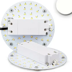 LED Conversion board, Ø 13cm, 100-277V AC, 9W 4200K 1100lm 120°, with magnet, incl. pre-installed transformer