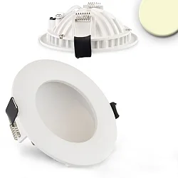 LED recessed downlight LUNA, indirect lightbeam, IP20, not dimmable, white
