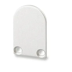 Accessory for SURF12 RAIL with COVER5 and TUNNEL - endcap, anodized aluminium, EC21, round