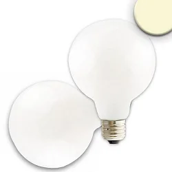 LED filament in globe shape G95, E27, 8W, 360°, warm white, dimmable, milky