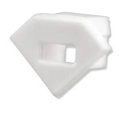 Accessory for profile CORNER11 - endcap (1 pc.), EC42, grey, with cable opening