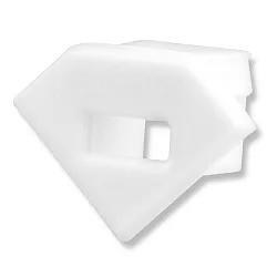 Accessory for profile CORNER11 - endcap (1 pc.), EC42W, white, with cable opening