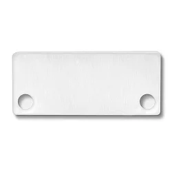 Accessory for SURF24 / DIVE24 FLAT with COVER10 - aluminium endcap EC43 (2 pc.), incl. screws