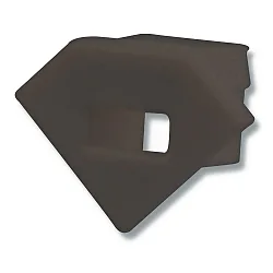 Accessory for profile CORNER11 - endcap (1 pc.), EC42B, black, with cable opening