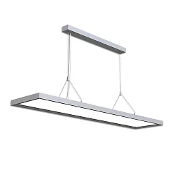LED pendant luminaire OFFICE PRO Up+Down, UGR<19, 20+40W 4000K 6000lm 115°, CRi >90, 1-10V dimmable, silver