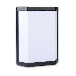 Outdoor wall luminaire, IP54, 26 x 20 x 7cm, 2x E27 T45, excl. lamps, aluminium, anthracite