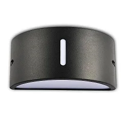 Outdoor wall luminaire Up&Down, IP54, semicircular, E27, excl. lamps, aluminium, anthracite
