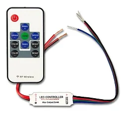 Wireless RGB remote for LED Strip Mini (colour, brightness and scenes), 3 channels, 12-24V DC 3x2A