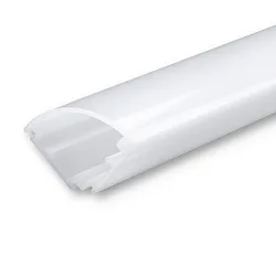 LED corner profile CORNER13, plastic PC, white, opal / satined, 65% translucency, 200cm