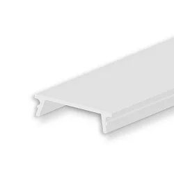 Accessory for profile SURF16 - cover COVER20, opal / satined, 65% translucency, 200cm