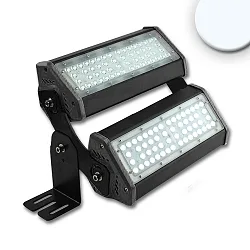 LED floodlight / hall lighting spot LN 2x 50W 30°*70°, asymmetric, IP65, 1-10V dimmable, lockable , 5700K 13000lm