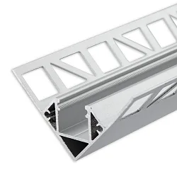 LED tile profile, inside corner, anodized aluminium, 200cm