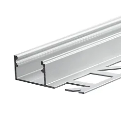 LED tile profile, flush-type, anodized aluminium, 200cm