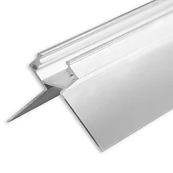LED drywall profile, outside corner, anodized aluminium, 200cm