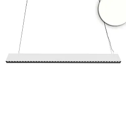 LED Office hanging lamp GRID Up+Down, UGR<6, 128cm, 45W 4000K 3000lm 30°, CRI >90, 1-10V dimmable, white