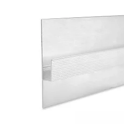 LED drywall profile SHADOW GAP 40, anodized aluminium, 200cm, white RAL 9010