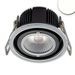 Recessed outdoor LED spot Sys-68, IP65, fixed optics, CRi >95, push-/ DALI-dimmable, 10W 4000K 875lm 60°