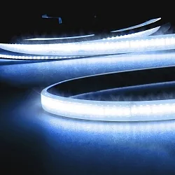 LED CRI9B Linear 48V-Flex strip, 8W, IP68, blue, 30 meter