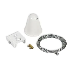 3-phase SERIE S1 - rope suspension 10-200cm with Deckencanopy, white